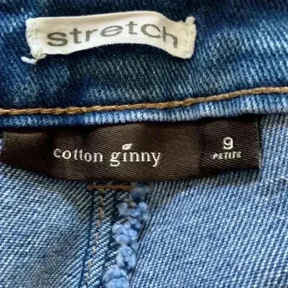 Cotton Ginny petite  Vintage heavy weight denim, wide leg, high rise jeans - Picture 4 of 9